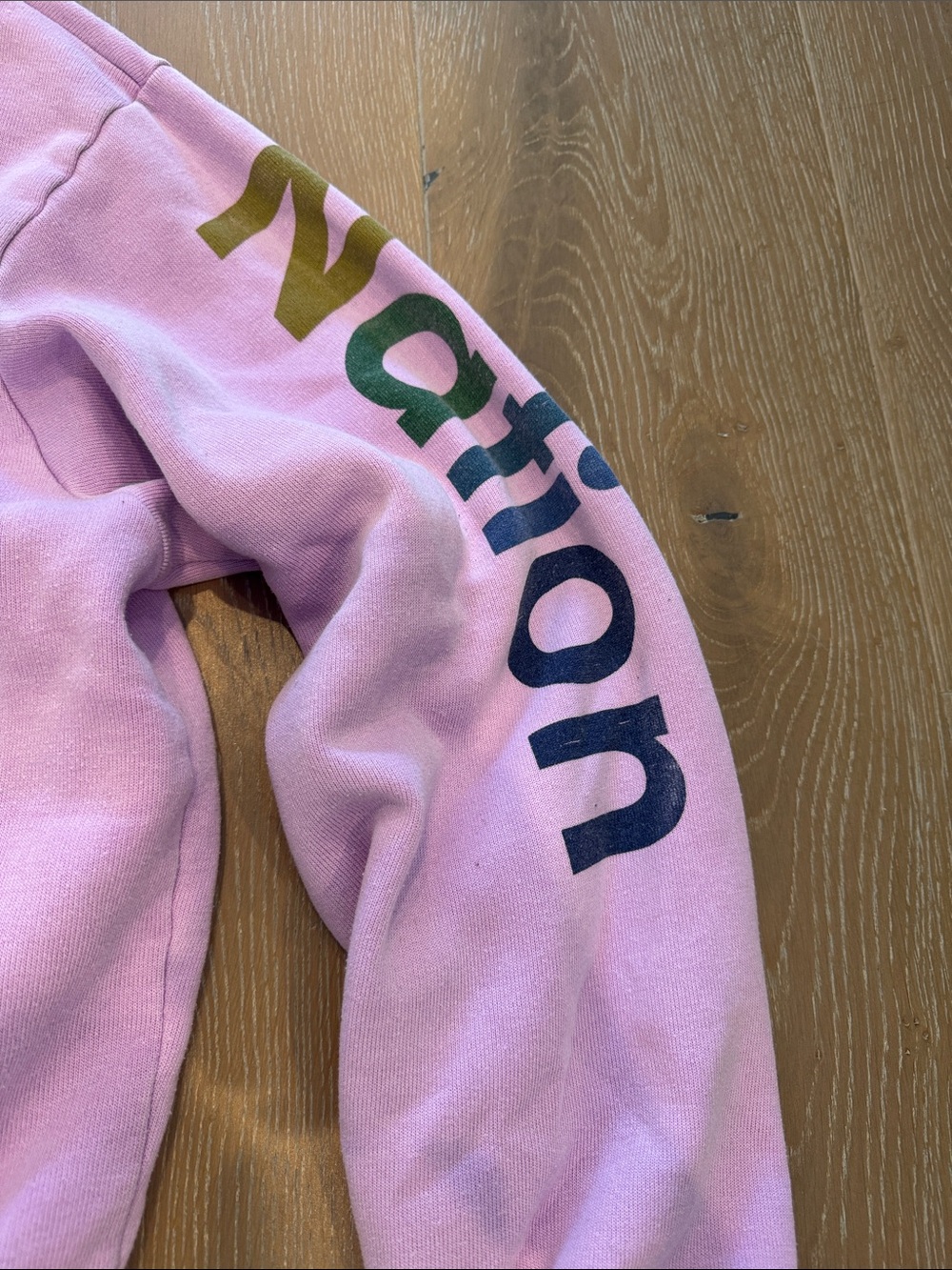 Aviator Nation lavendar Hoodie with Rainbow Chest Emblem - Picture 4 of 16